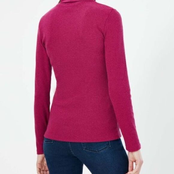 🔥Joules Clarissa Solid Roll Neck Jersey Top New - Picture 2 of 3